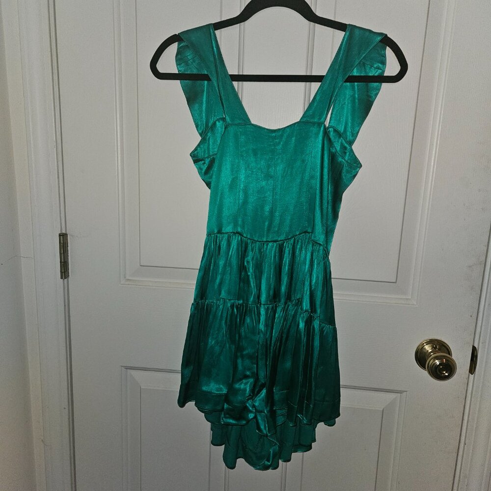 Vanessa Mooney Green Mini Dress - Picture 5 of 8